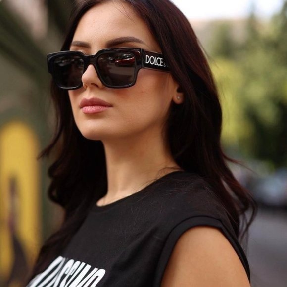 NEW DOLCE&GABBANA DG6184 501/87 BLACK DARK GREY SUNGLASSES - Picture 1 of 11